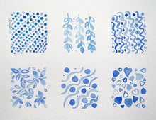 Load image into Gallery viewer, Six Blue Patterns
