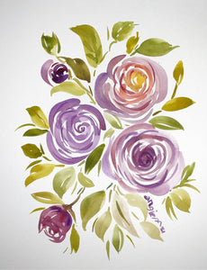 Purple Roses Bouquet