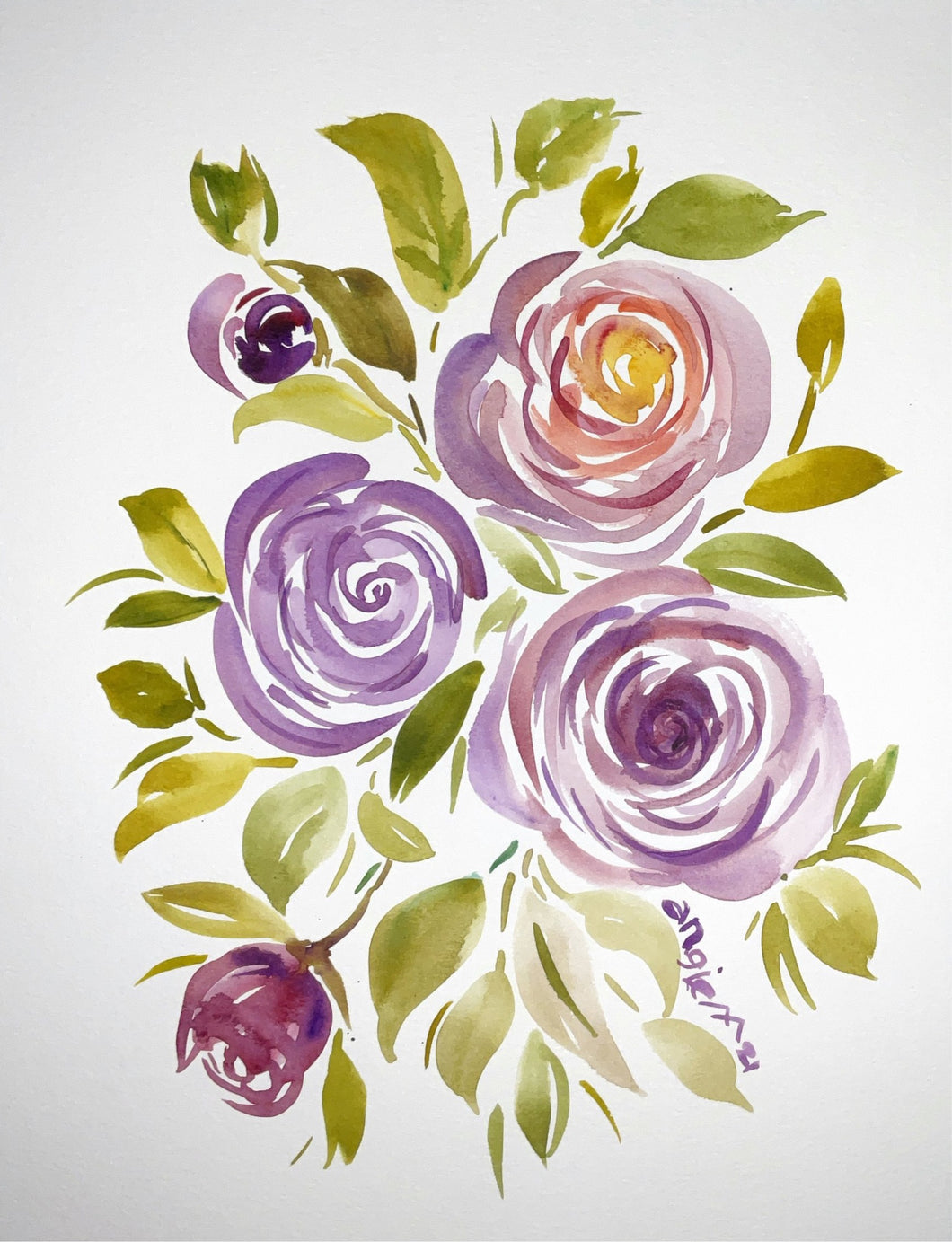 Purple Roses Bouquet